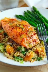 Apricot Dijon Glazed Salmon Recipe Salmon Glaze Recipes Salmon Dishes Healthy Recipes