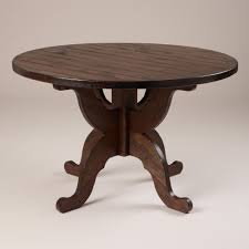Espresso Romeo Round Dining Table World Market Dining Table Rustic Dining Room Table Round Dining