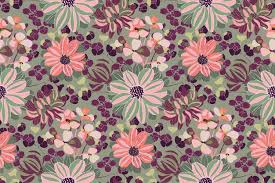 Pattern design and textile design portfolio by artist andreea dumez. Premium Vector Vector Floral Pattern Pink Purple Green Garden Flowers Branches And Leaves Isolated On Olive Background Beautiful Chrysanthemums For Fabric Wallpaper Design Kitchen Textile Banners Cards