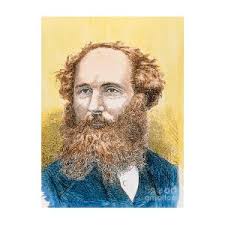 Coloured Portrait Of Physicist James Clerk Maxwell by Science Photo Library