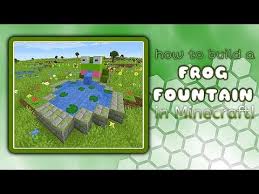 When autocomplete results are available use up and down arrows to review and enter to select. How To Build A Frog Fountain In Minecraft Youtube