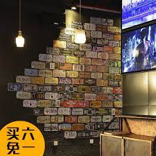 Decorating with plates is not going to hurt your pockets at all because it is so inexpensive way to create a huge statement in a particular space. Retro License Plate Iron Painted Bar Tea Shop Hotel Personality Wall Wall Decoration Wall Decoration Home Soft Home Decor Home Home Decorhome Decor Decoration Aliexpress