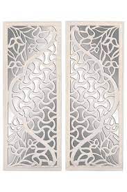 Willow Row Wood Mirror Wall Decor Set Of 2 Hautelook Mirror Wall Art Mirror Wall Decor Mirror Wall