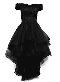 Black Off Shoulder Tulle And Lace High Low Homecoming Dress 2019 Black Prom Dress Prom Dresses Short Black Prom Dress Short Dresses