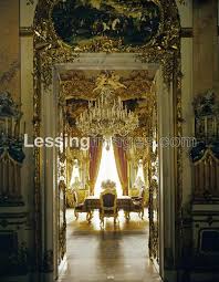 Dollmann Georg Von Dining Room With The Magic Table Which Was Raised From The Kitchen Herrenchiemsee Pala Herrenchiemsee Palast Interior Burgen Und Schlosser