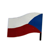 Die flagge von tschechien zeigt zwei waagerechte streifen in weiß und rot und am mast ein blaues, bis zu mitte der flagge reichendes, gleichschenkliges dreieck. Flagge Tschechische Republik
