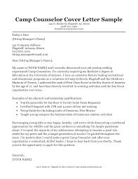 Camp Counselor Cover Letter Sample Tips Resume Companion
