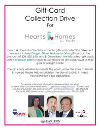 If you're still not sure, ring the charity and ask for proof of their deductible gift recipient status. Real Estate Agents Host Gift Card Collection Drive Hearts Homes For Youth Inc
