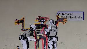 Buy & sell banksy signed & unsigned prints & original artwork online. Two New Banksy Murals Have Popped Up In London Referencing Basquiat Architectural Digest