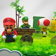 See more ideas about mario birthday, mario birthday cake, super mario party. Yoshi And Decorative Themed Accessories Toad Luigi Super Mario Brothers Birthday Cake Toper Set Featuring Mario Toys Games Cake Toppers