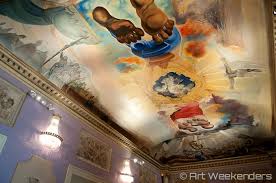 Figueres Dali Theatre Museum Ceiling Painting Dali Salvador Dali Ceiling Painting