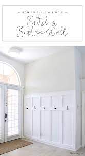100 Board And Batten Entryway With Hooks Home Remodeling Home Diy Board And Batten Wall