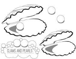 Caribbean pearl inside clam shell over white sand beach. Clam And Pearls Clip Art Set By Christine O Brien Creative Tpt