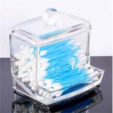 The cotton balls container is designed to store cotton swabs. 1pc Lot Clear Acrylic Q Tip Holder Box Transparent Cotton Swabs Stick Storage Cosmetic Makeup Case Buy At A Low Prices On Joom E Commerce Platform