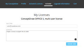 how to manage conceptdraw multi user license account