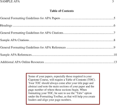 Apa style does not require a table of contents, but there are cases where you may need to include one. Apa Table Of Contents Page Number