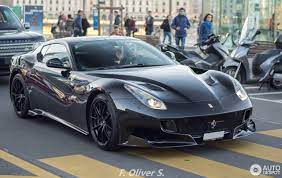 Whoever's ordered this bad boy certainly had a unique taste in cars. F12 Tdf Black
