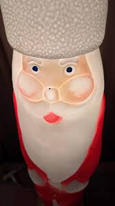 39" DON FEATHERSTONE PENCIL SANTA CLAUSE LIGHTUP CHRISTMAS BLOW MOLD UNION  PROD.
