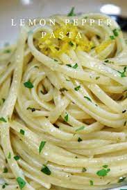 In This Lemon Pepper Pasta Recipe Linguine Noodles Are Tossed With A Light Lemony Black Pepper Lemon Pasta Recipes Stuffed Peppers Lemon Pepper Pasta Recipe