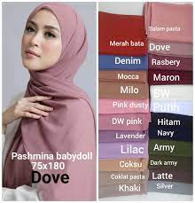 Mulai dari kulit yang terlihat lebih cerah, wajah yang terlihat lebih tirus, hingga. Pashmina Ceruty Babydoll Premium Size 180x75 Cm Hijab Pashmina Murah Dove Lazada Indonesia