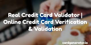 Among the various credit card companies supported for onine validation are: Credit Card Validator Real Online Credit Card Verification Validation