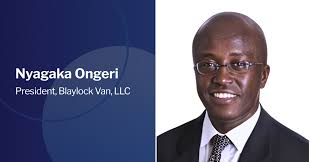 Nyagaka Ongeri Appointed President of Blaylock Van LLC