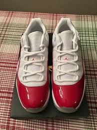 Air Jordan 11 Retro Low White Varsity Red Black New Nike Air Jordan 11 Retro Low White Varsity Red Black 528895 102 Size 11 5 Fashion Clothing Shoes Accesso Nike Air Jordan 11 New Nike Air Athletic Shoes