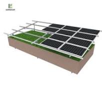 Single-column carbon steel ground pv system -