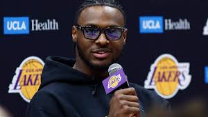 Bronny James reveals reason behind jersey selection at first Lakers presser  conference