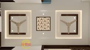 Latest pop ceiling design with fan for hall 2019 like share and subcribe to my channel!!! Gypsum Board Simple False Ceiling Design For Hall With 2 Fans Novocom Top