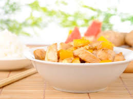 Poulet A La Mangue Rapide Recette Poulet Mangue Mangue Poulet
