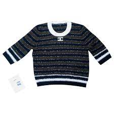 If this is the case, it's a fake. Chanel Knitwear Multiple Colors Cashmere Ref 193625 Joli Closet