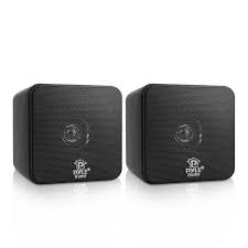 4 Mini Cube Bookshelf Speakers