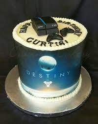 Ps4 Destiny Gamer S Cake Video Game Cakes Themed Cakes Ps4 Cake