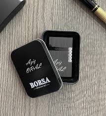 Kisiye Ozel Ustu Desenli Dupont Modeli Siyah Cakmak Siyah