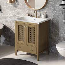 24 Bathroom Vanity With Ceramic Basin