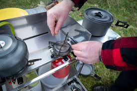 It has a pull out silverware tray, pull out utility drawer and compartments that fit your dishes, pans and everything. The Chuck Box Camp Kitchen From Dare To Be Different Outdoor Www Turas Tv