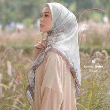 Jual DEENAY LAVINA BROWN SERIES JILBAB CORAK ORIGINAL