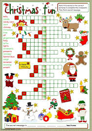 Christmas Interactive And Downloadable Worksheet You Can Do The Exercises Online Or Download The Wor Christmas Worksheets Christmas School Christmas Crossword