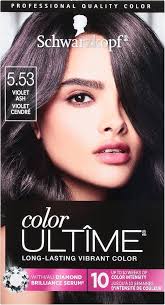 Amazon.com : Schwarzkopf Color Ultime Permanent Hair Color Cream, 5.53 Violet  Ash : Beauty & Personal Care