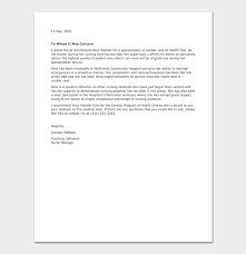 Nursing Reference Letter 16 Sample Letters