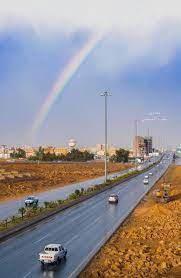قوس قزح مزدوج يذهل سكان مدينة بريدة أضواء الوطن