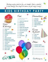 Kids Birthday Party Checklist Birthday Party Checklist Birthday Party Planning Party Planning Checklist