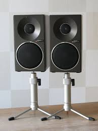 Pair Of High Quality Technics Sb F1 Loudspeakers With Technics Sh S1 Stands オーディオ