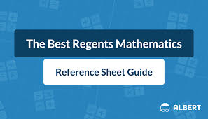 Our ny regents algebra 1 lessons cover all the math on the test. Regents Mathematics Reference Sheet Guide Albert Resources