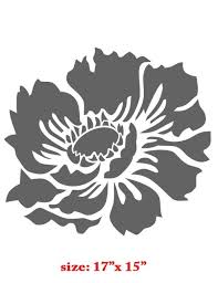 Flower Stencils Flower Garden Designer Wall Stencil Home Kids Decor From Stencil By Diane Smith Flower Stencil Floral Stencil Silhouette Stencil