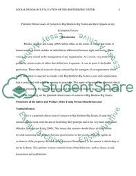 Big brothers big sisters is one of the oldest and largest youth mentoring organizations in the united states. Hp5s Social Program Evaluation Of Big Brother Big Sister Essay