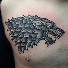 House Stark Game Of Thrones Chest Tattoo Game Of Thrones Tattoo Wolf Tattoos Men Tattoos For Guys