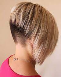 Extra short stacked bob how to wear bangs with short hair? 48 Short Bob Haircut Shaved Nape