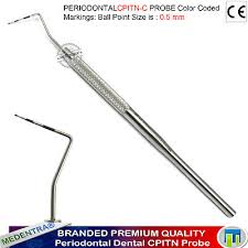 An x is marked for all missing sextants. X1 Periodontal Probes Color Coated Examination Perio Probes Marking Ball 0 5mm Eur 88 62 Picclick Fr
